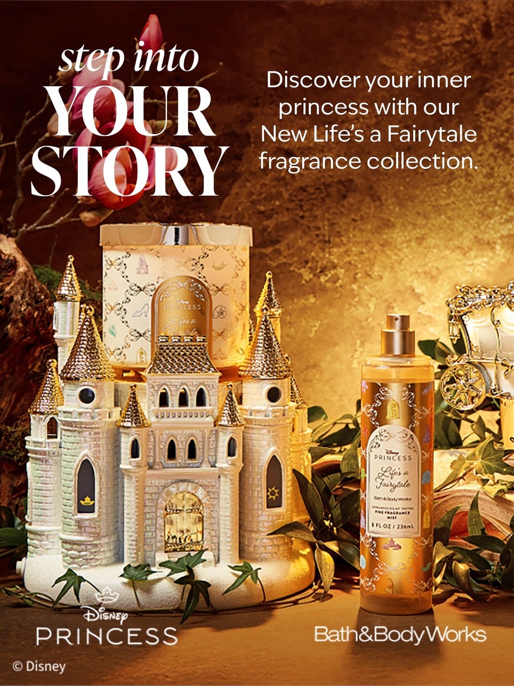 Disney Princess Limited Edition Life’s a Fairytale Bath & Body Works 10 Items
